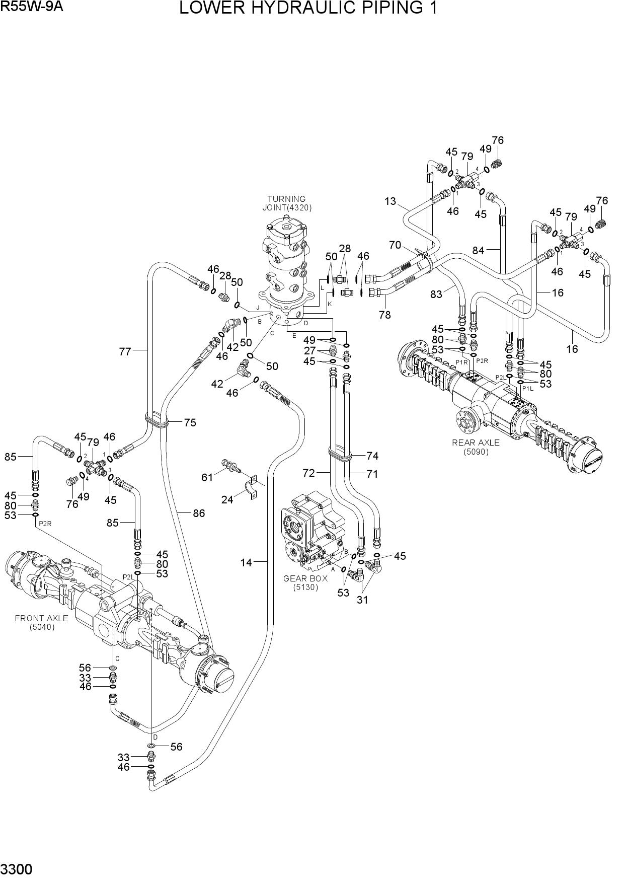 LOWER HYDRAULIC PIPING  1