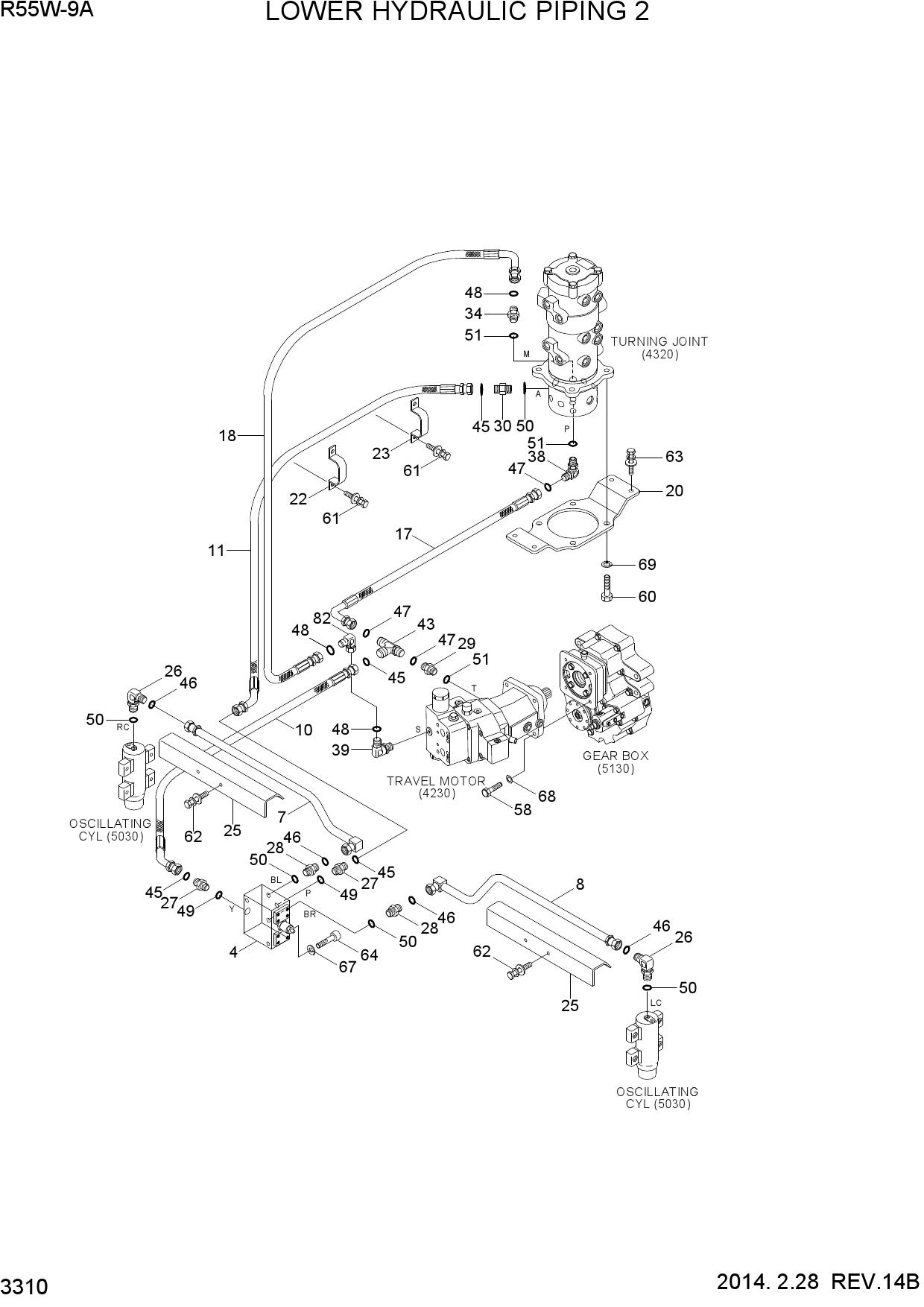 LOWER HYDRAULIC PIPING  2