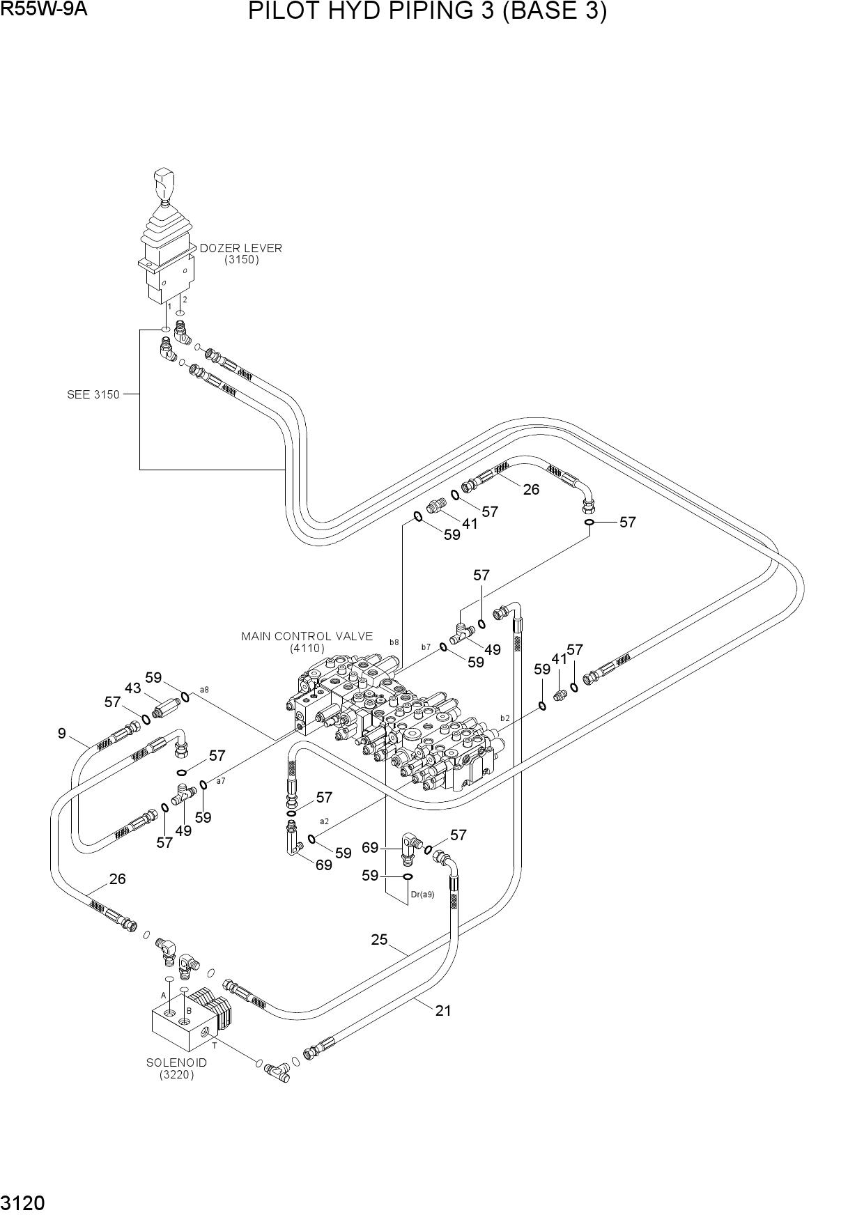 PILOT HYD PIPING 3 (BASE 3)