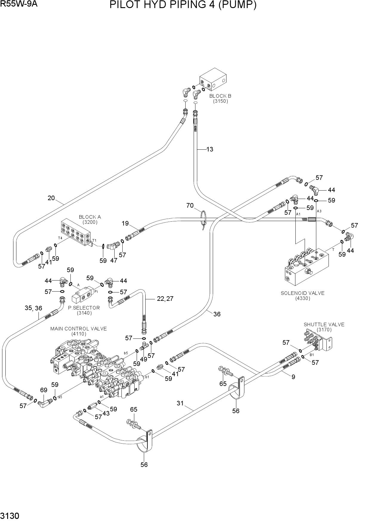 PILOT HYD PIPING 4 (PUMP)