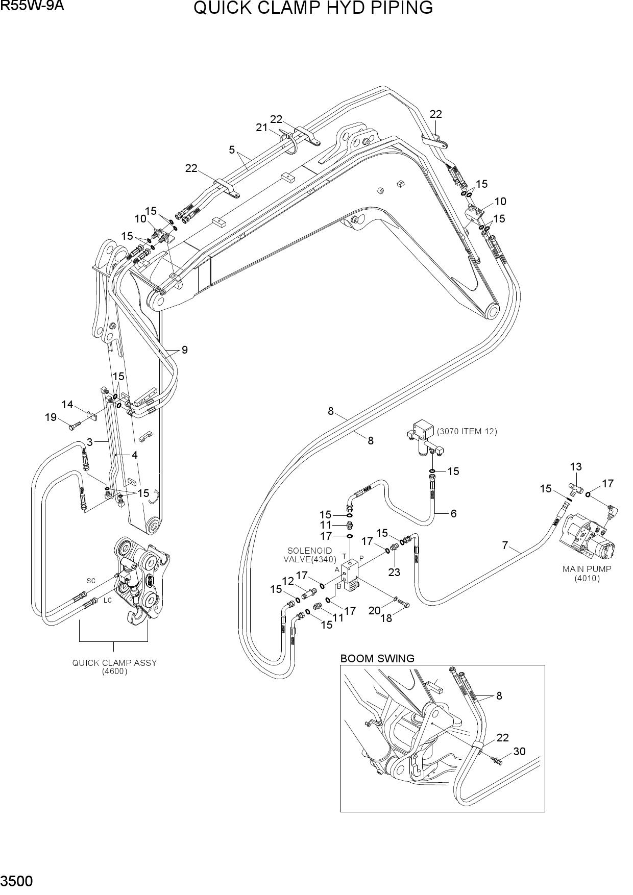 QUICK CLAMP HYD PIPING