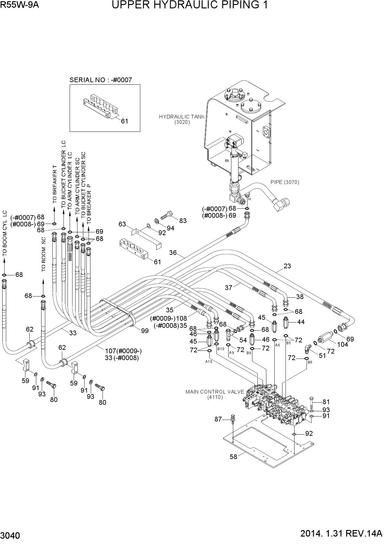 UPPER HYDRAULIC PIPING 1