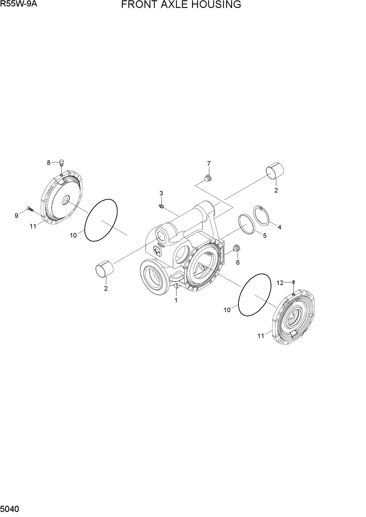 FRONT AXLE HOUSING