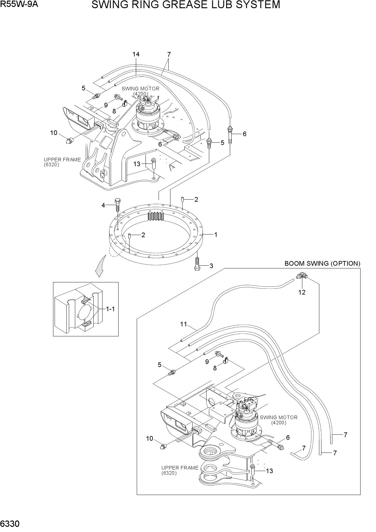 SWING RING GREASE LUB SYSTEM