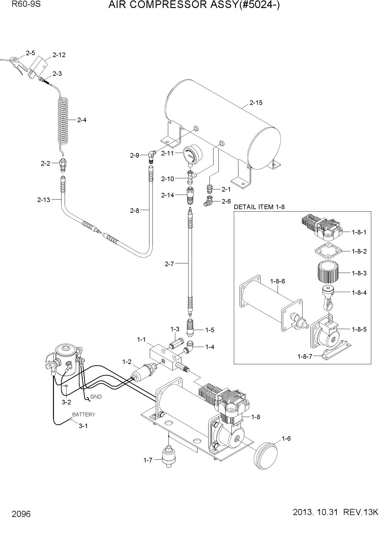 AIR COMPRESSOR ASSY(#5024-)