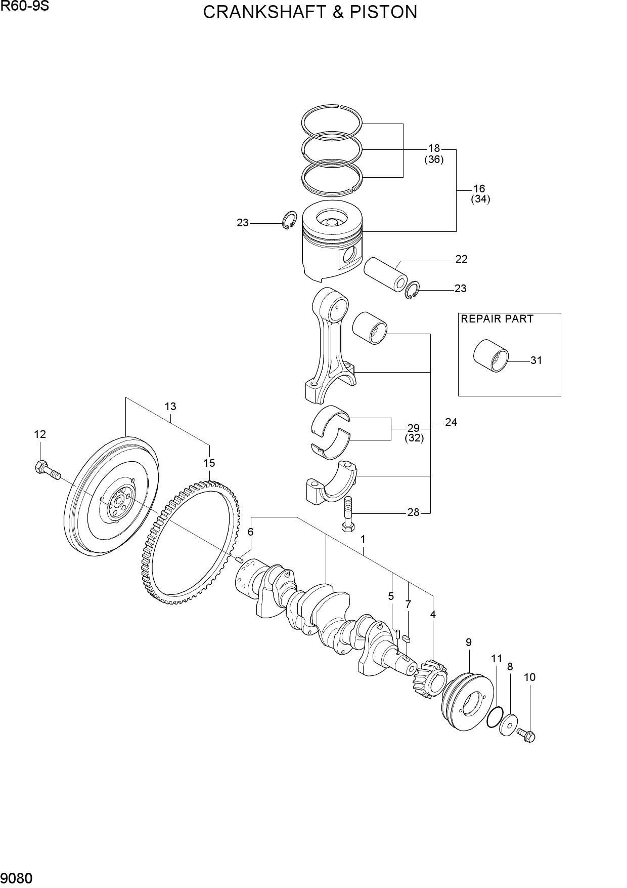 CRANKSHAFT & PISTON