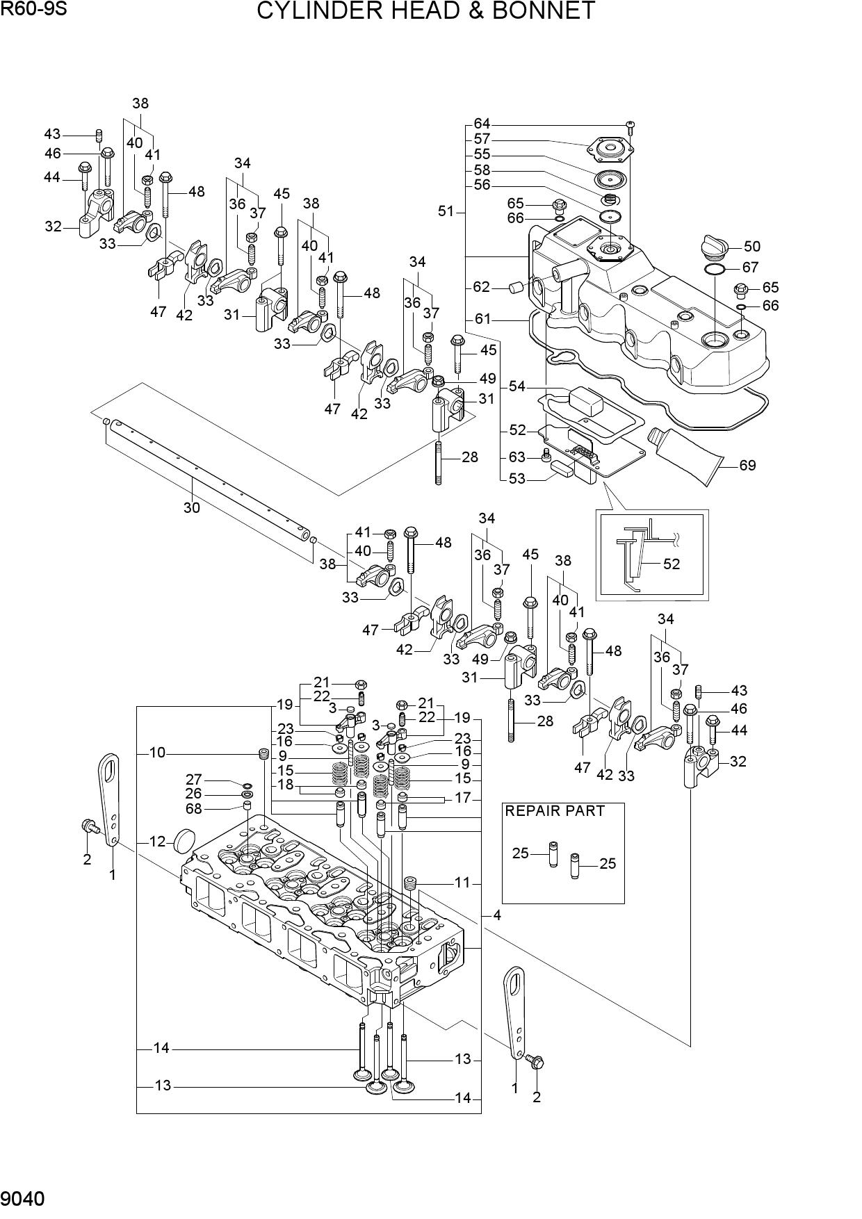 CYLINDER HEAD & BONNET