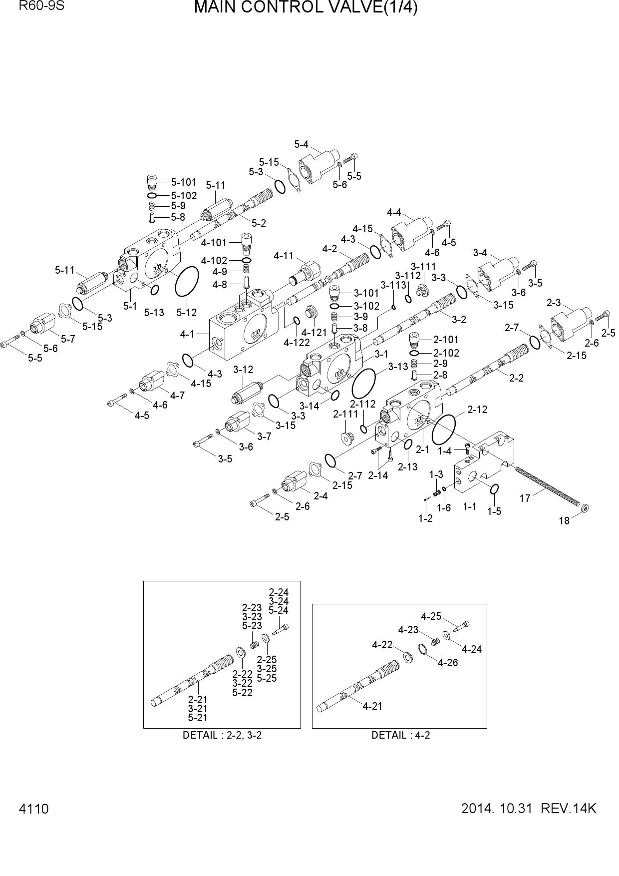 MAIN CONTROL VALVE(1/4)