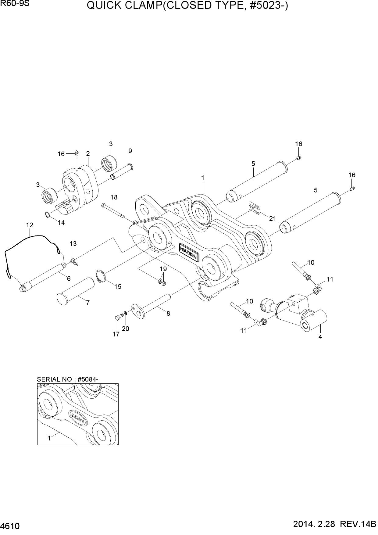 QUICK CLAMP ASSY(CLOSED TYPE, #5023-)