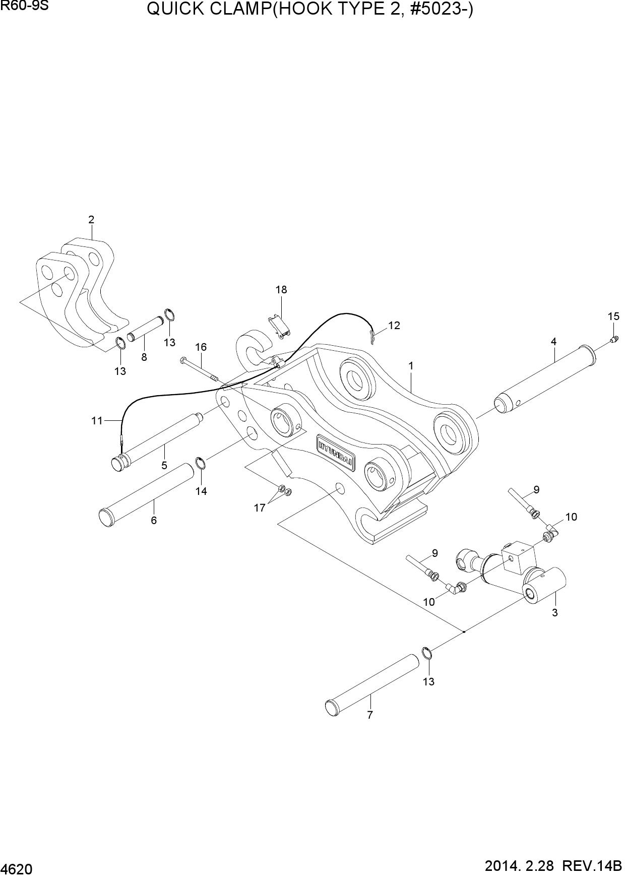 QUICK CLAMP ASSY(OPEN FULL TYPE, #5023-)