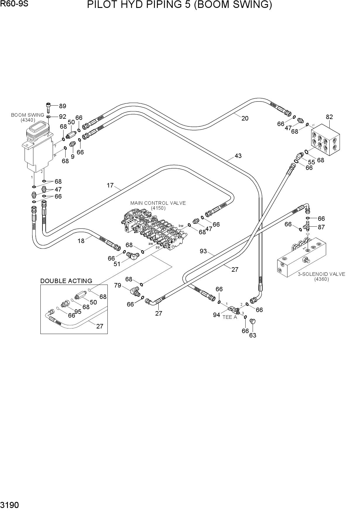 PILOT HYD PIPING 5 (BOOM SWING)