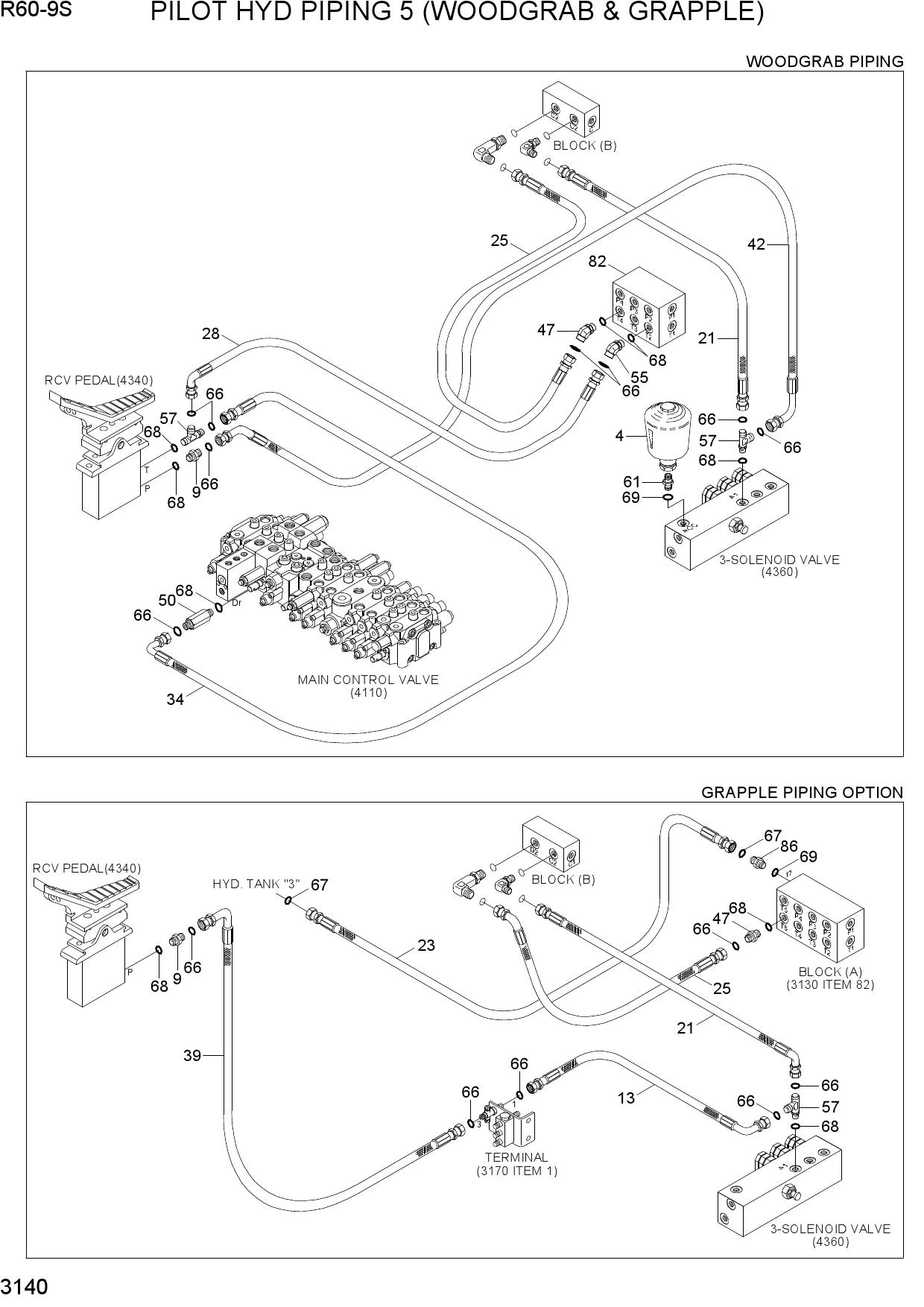 PILOT HYD PIPING 5 (WOODGRAB & GRAPPLE)