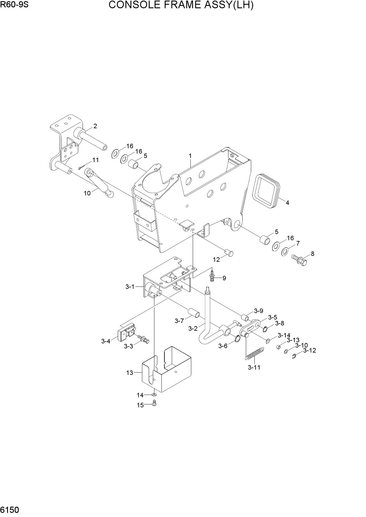 CONSOLE FRAME ASSY(LH)