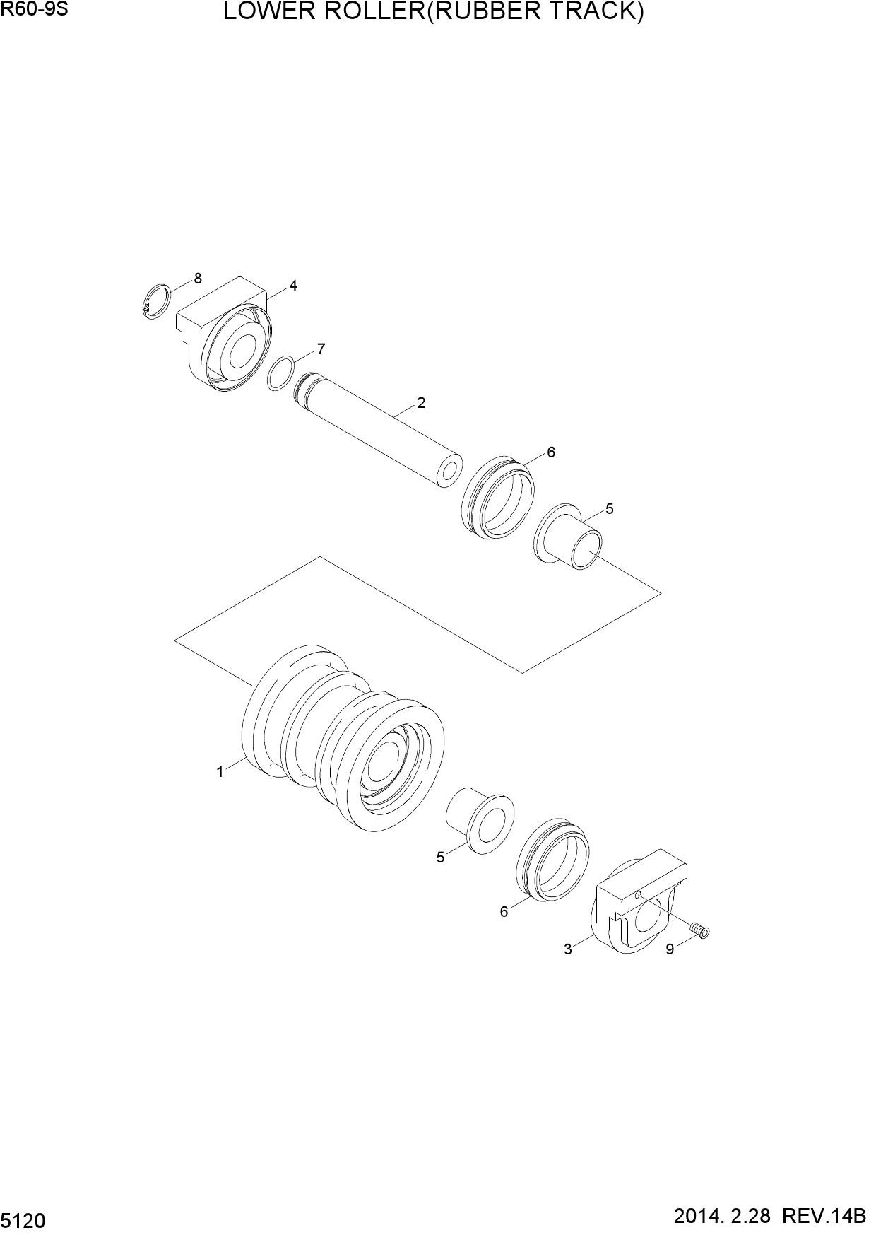 LOWER ROLLER(RUBBER TRACK)