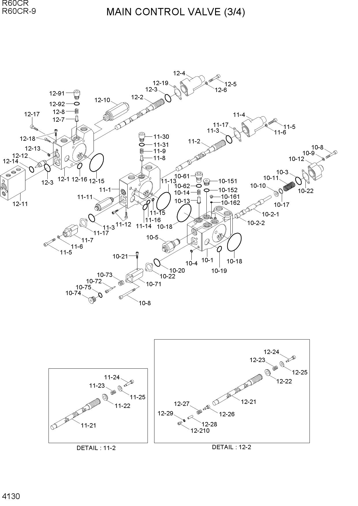 MAIN CONTROL VALVE (3/4)
