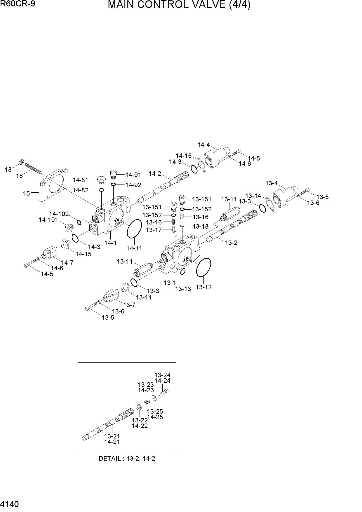 MAIN CONTROL VALVE (4/4)