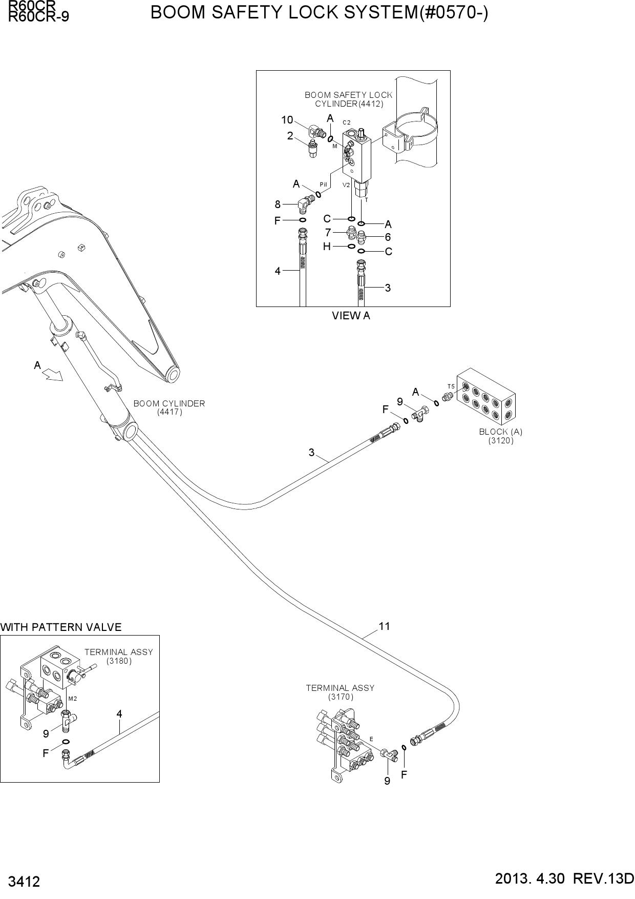 BOOM SAFETY LOCK SYSTEM(#0570-)