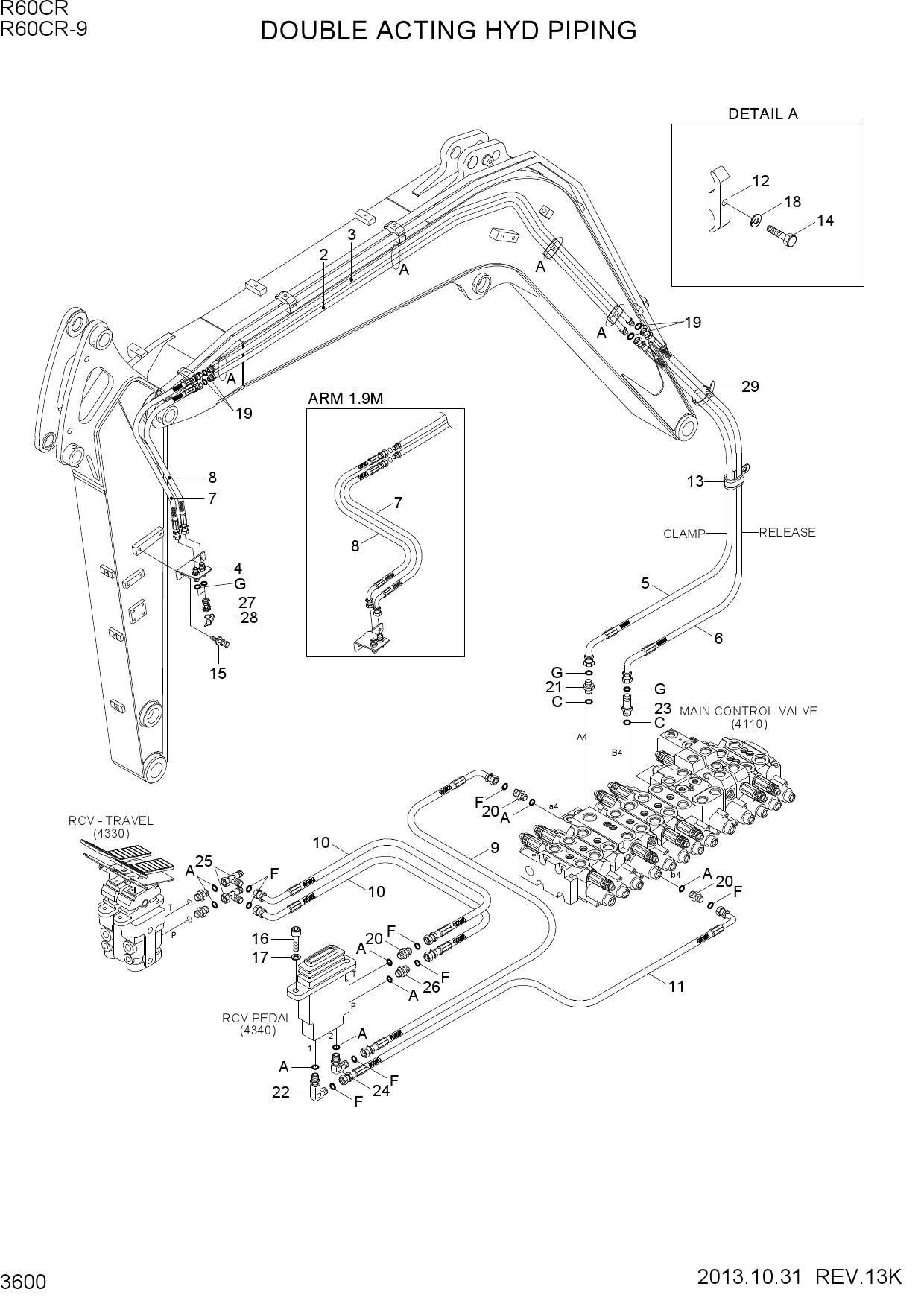 DOUBLE ACTING HYD PIPING