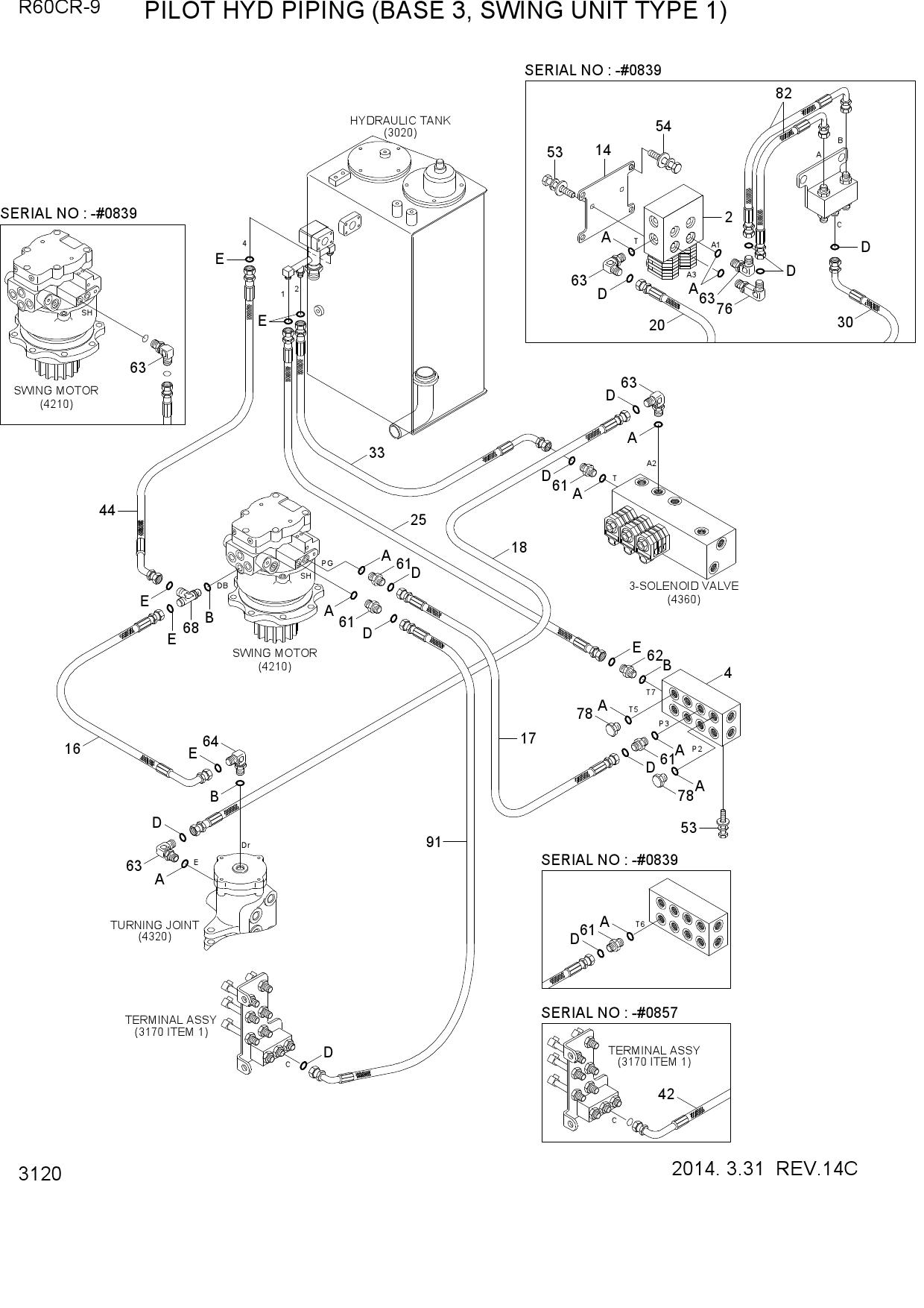 PILOT HYD PIPING (BASE 3, S/UNIT TYPE1)