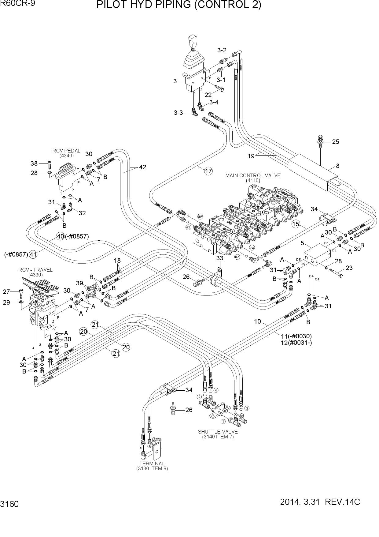 PILOT HYD PIPING (CONTROL 2)