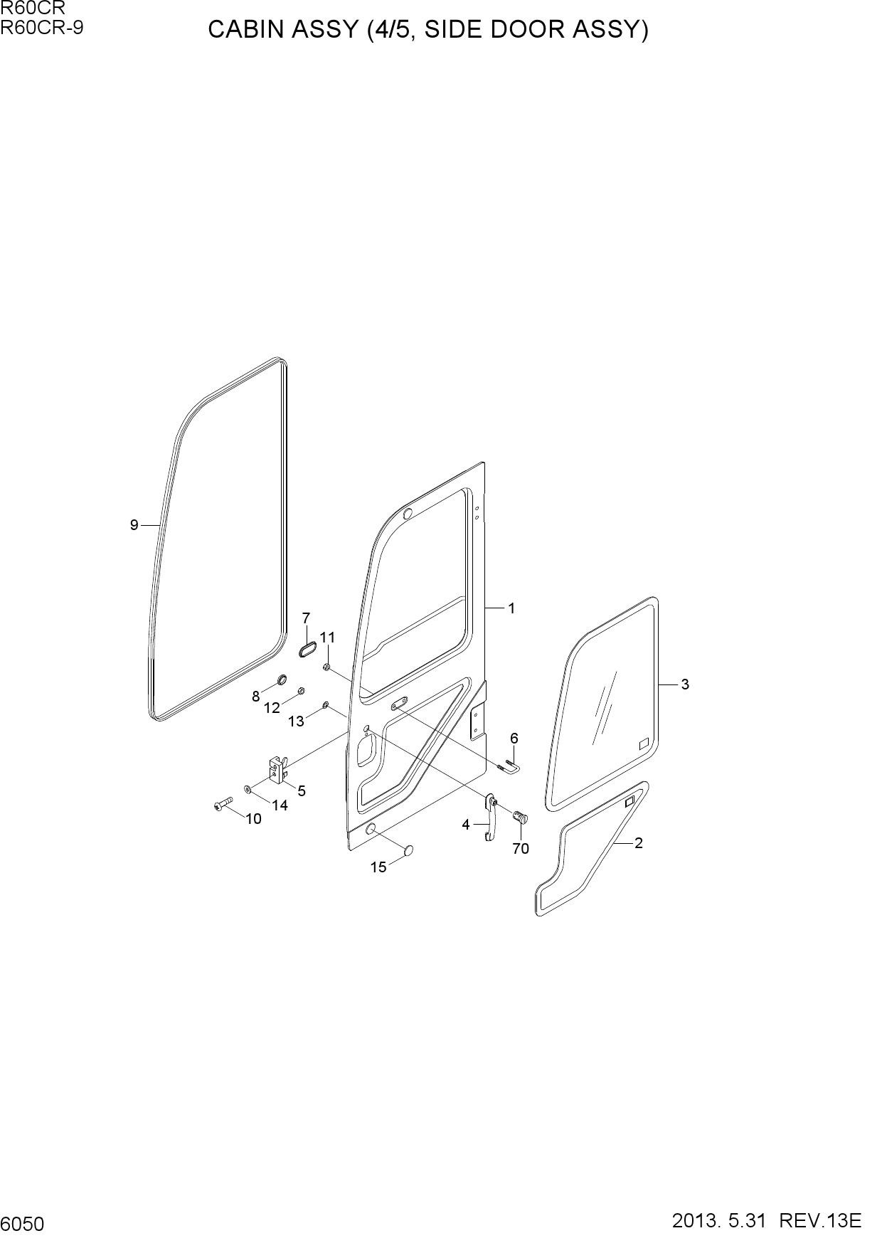 CABIN ASSY (4/5, SIDE DOOR ASSY)