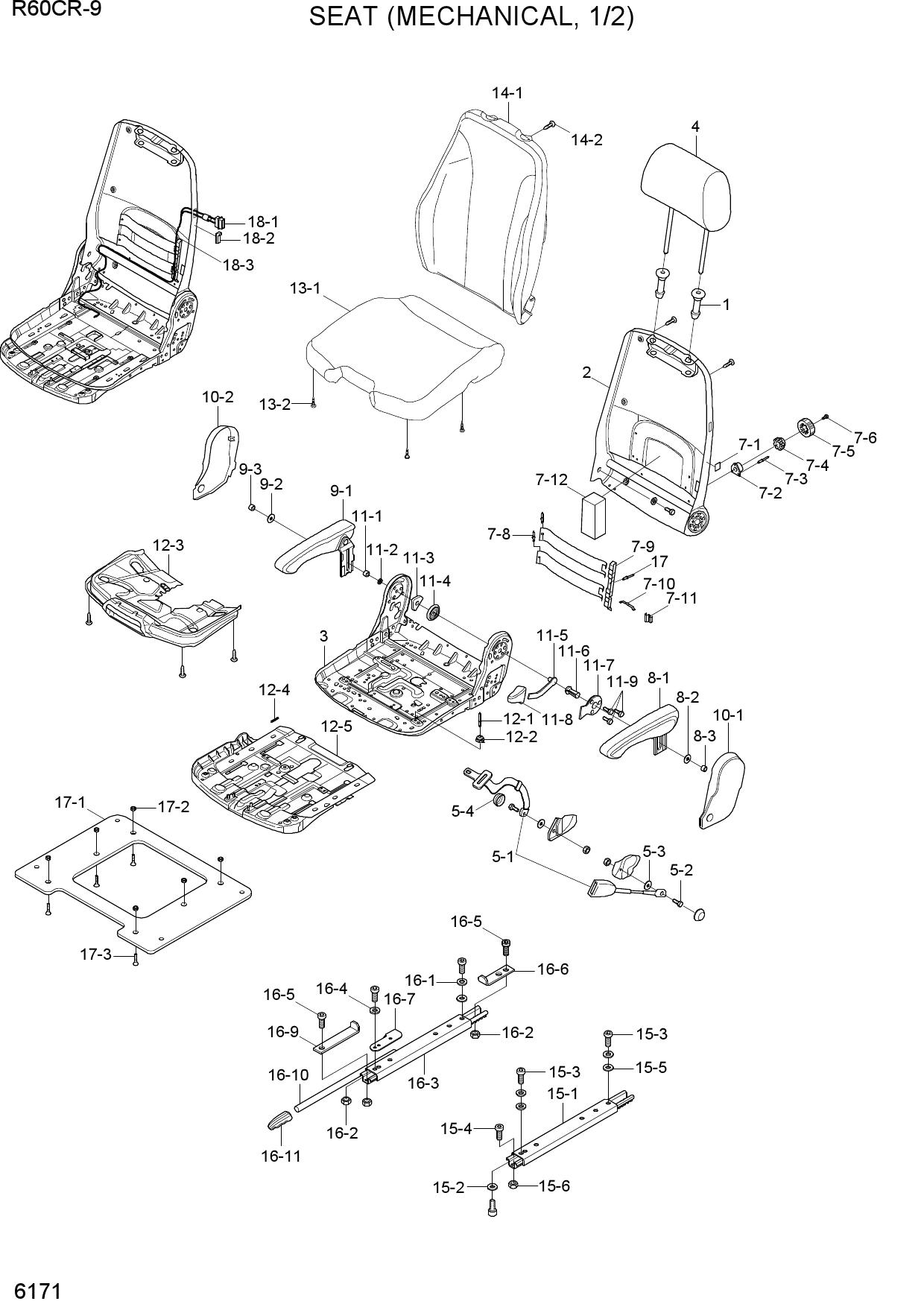SEAT (MECHANICAL, 1/2)