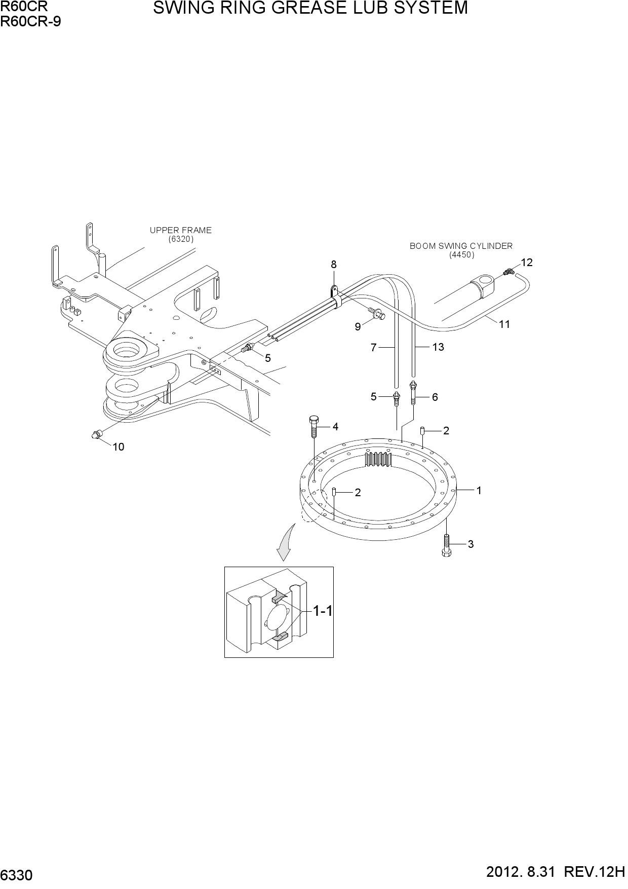 SWING RING GREASE LUB SYSTEM