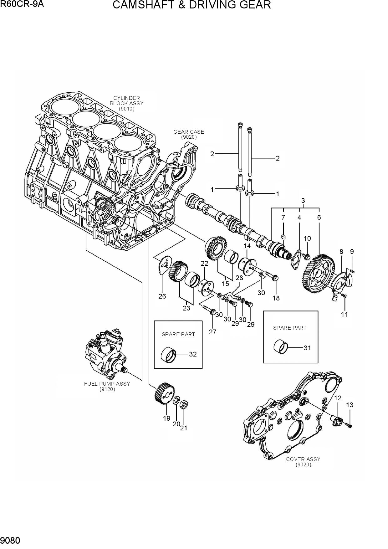CAMSHAFT & DRIVING GEAR
