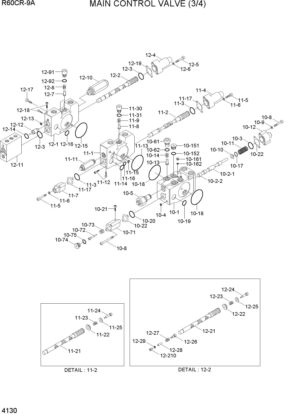 MAIN CONTROL VALVE (3/4)