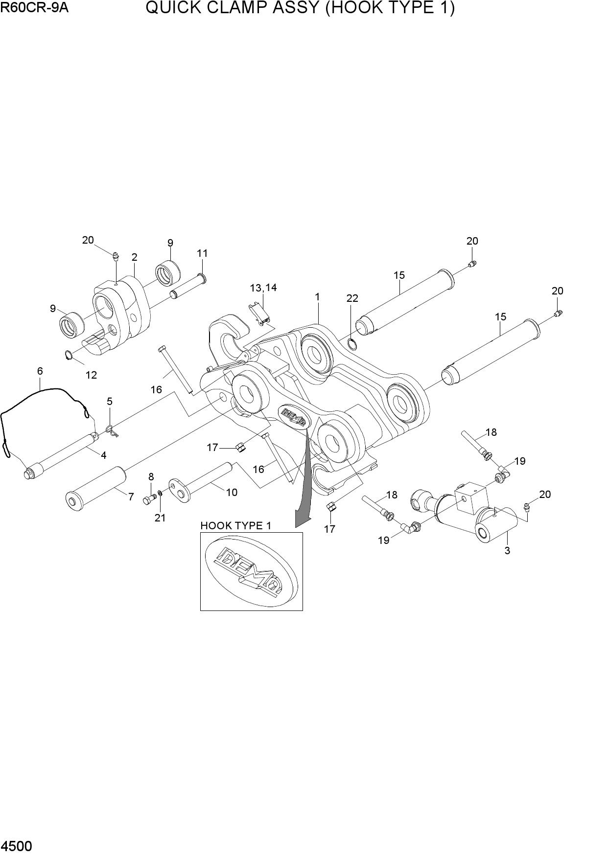 QUICK CLAMP ASSY (HOOK TYPE 1)