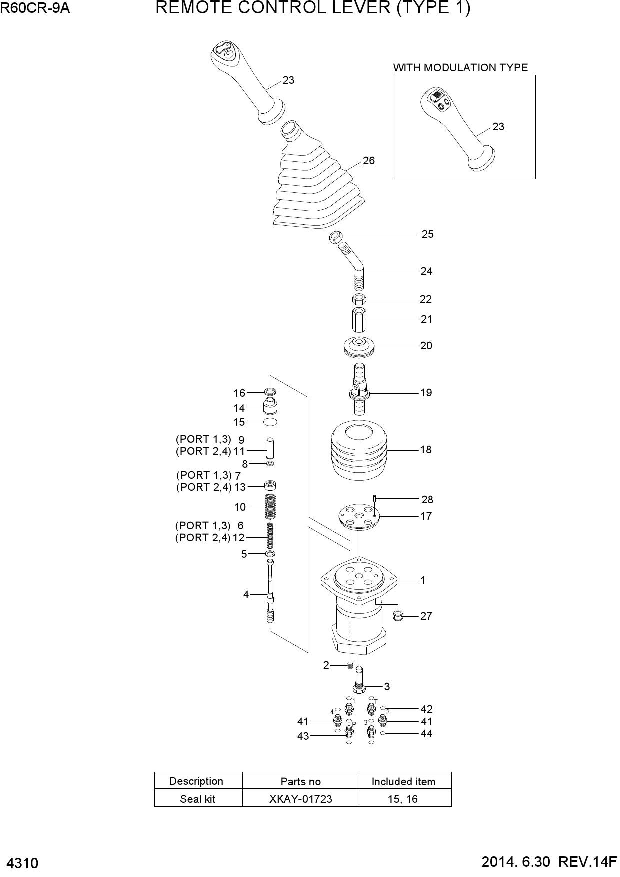 REMOTE CONTROL LEVER (TYPE 1)