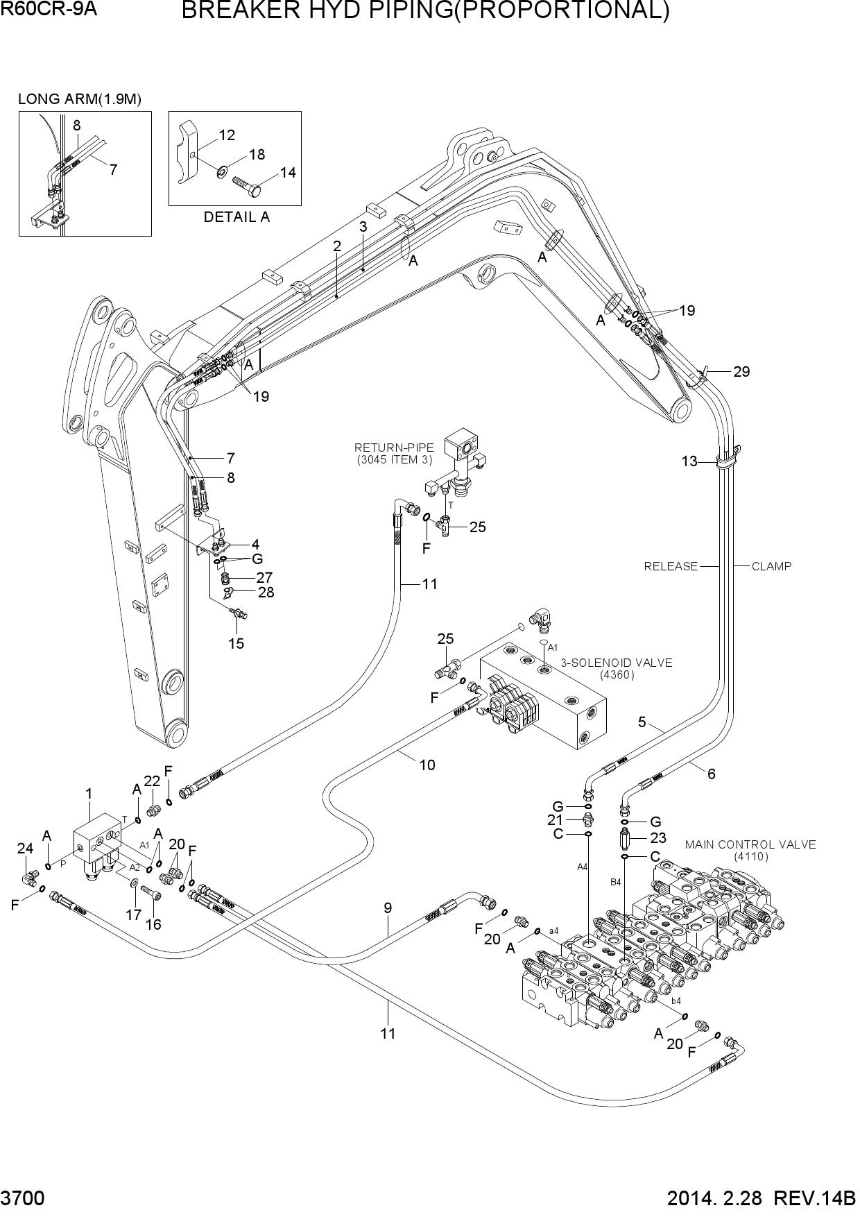 BREAKER HYD PIPING(PROPORTIONAL)