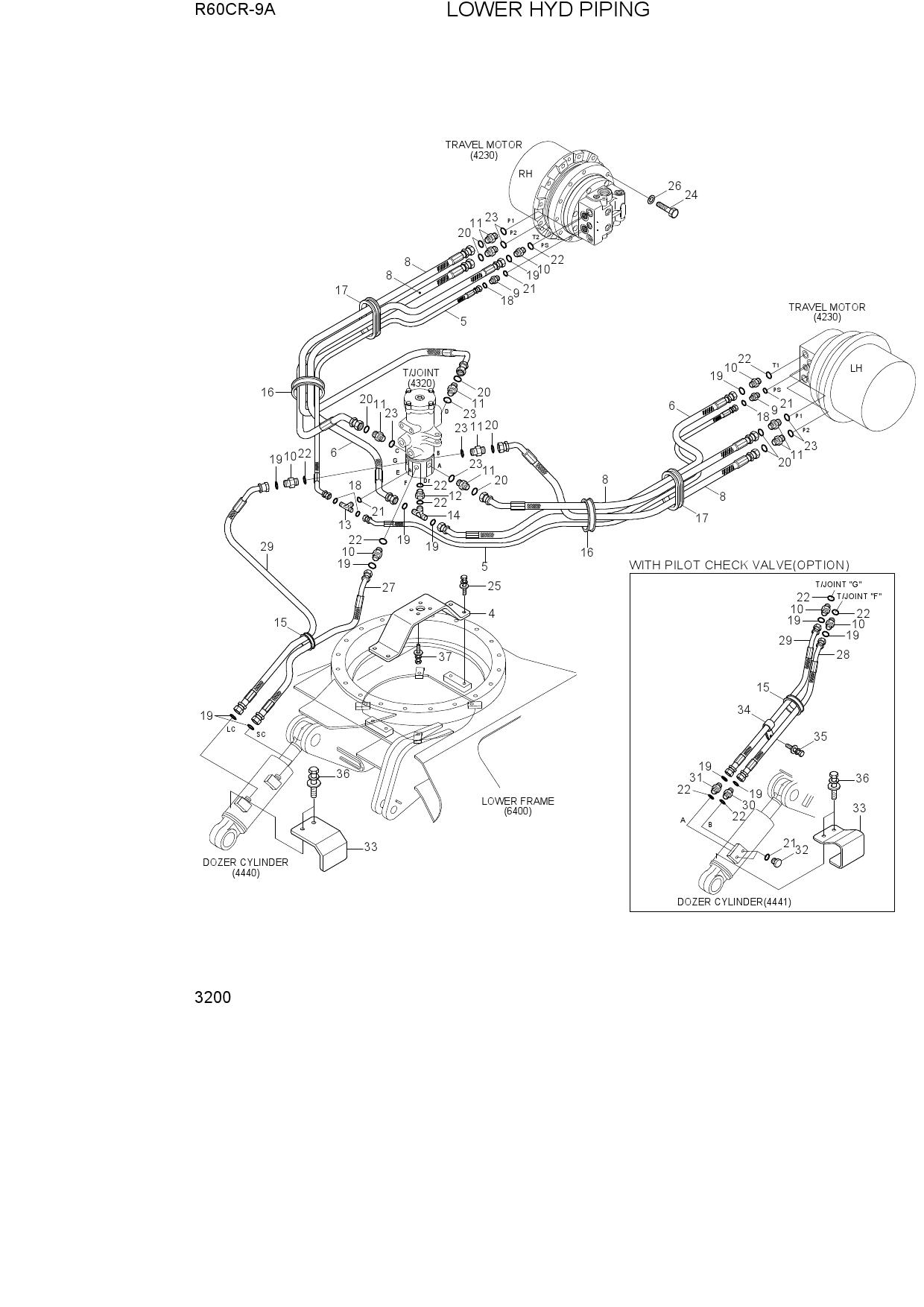 LOWER HYD PIPING