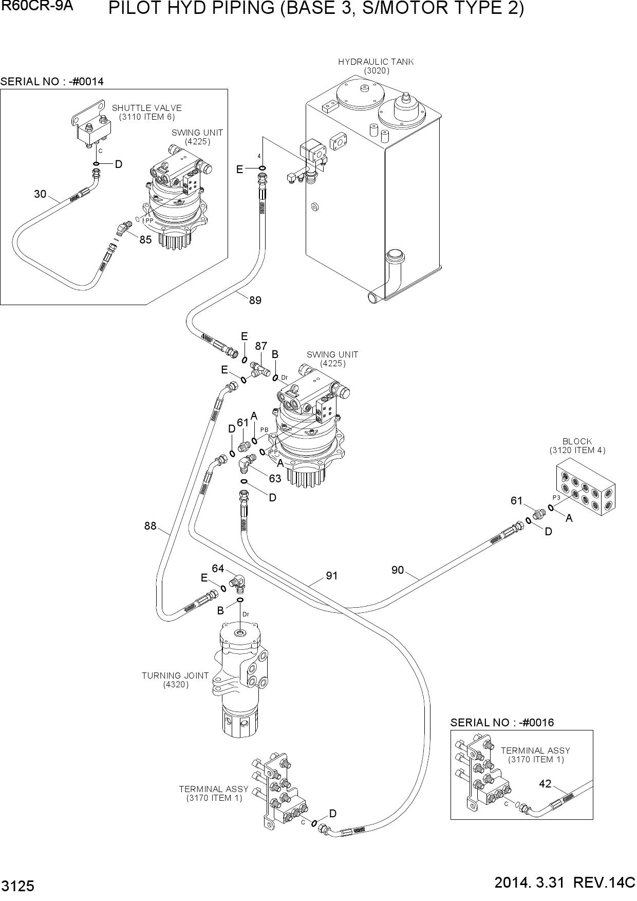 PILOT HYD PIPING (BASE 3, S/TYPE 2)
