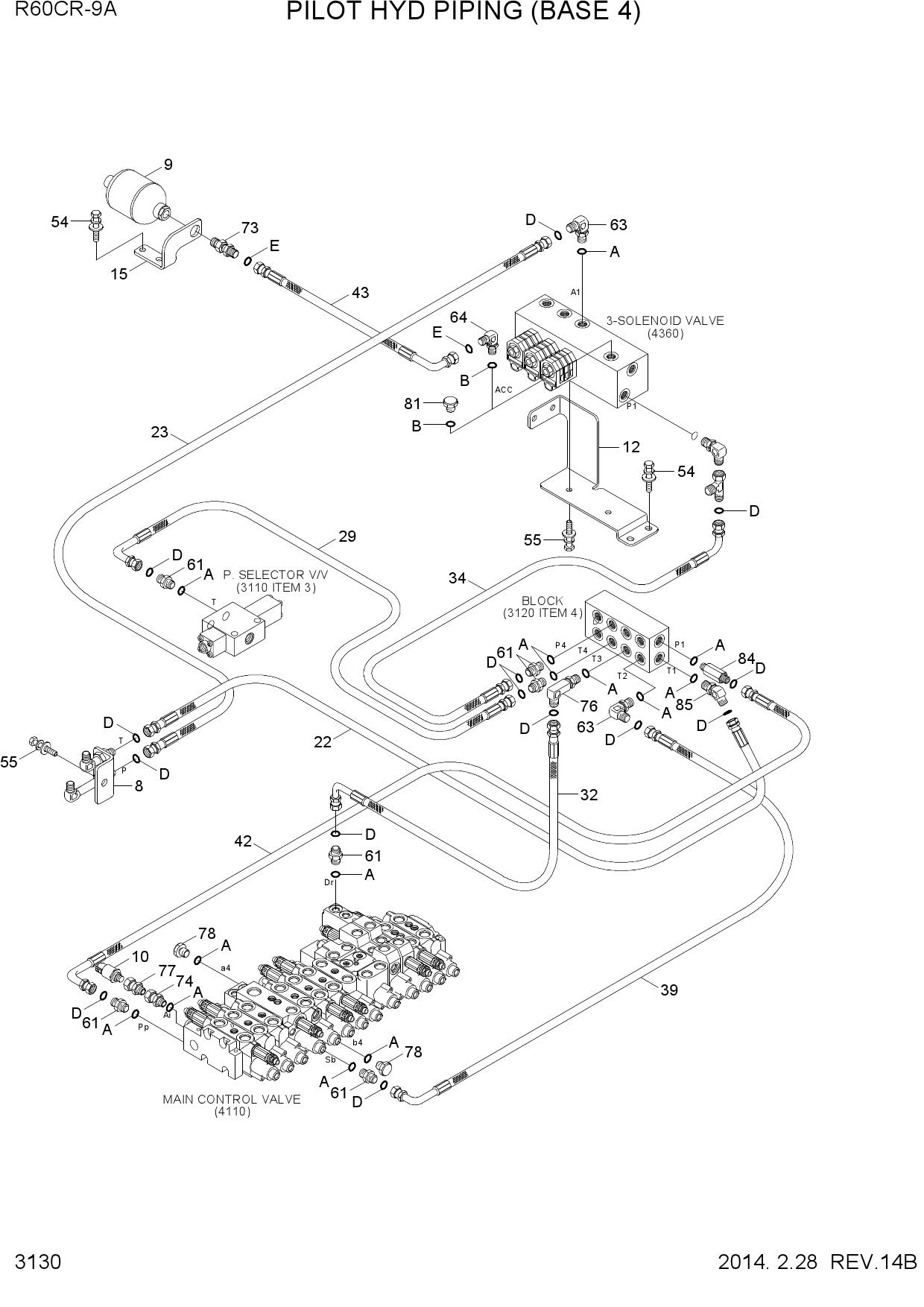 PILOT HYD PIPING (BASE 4)