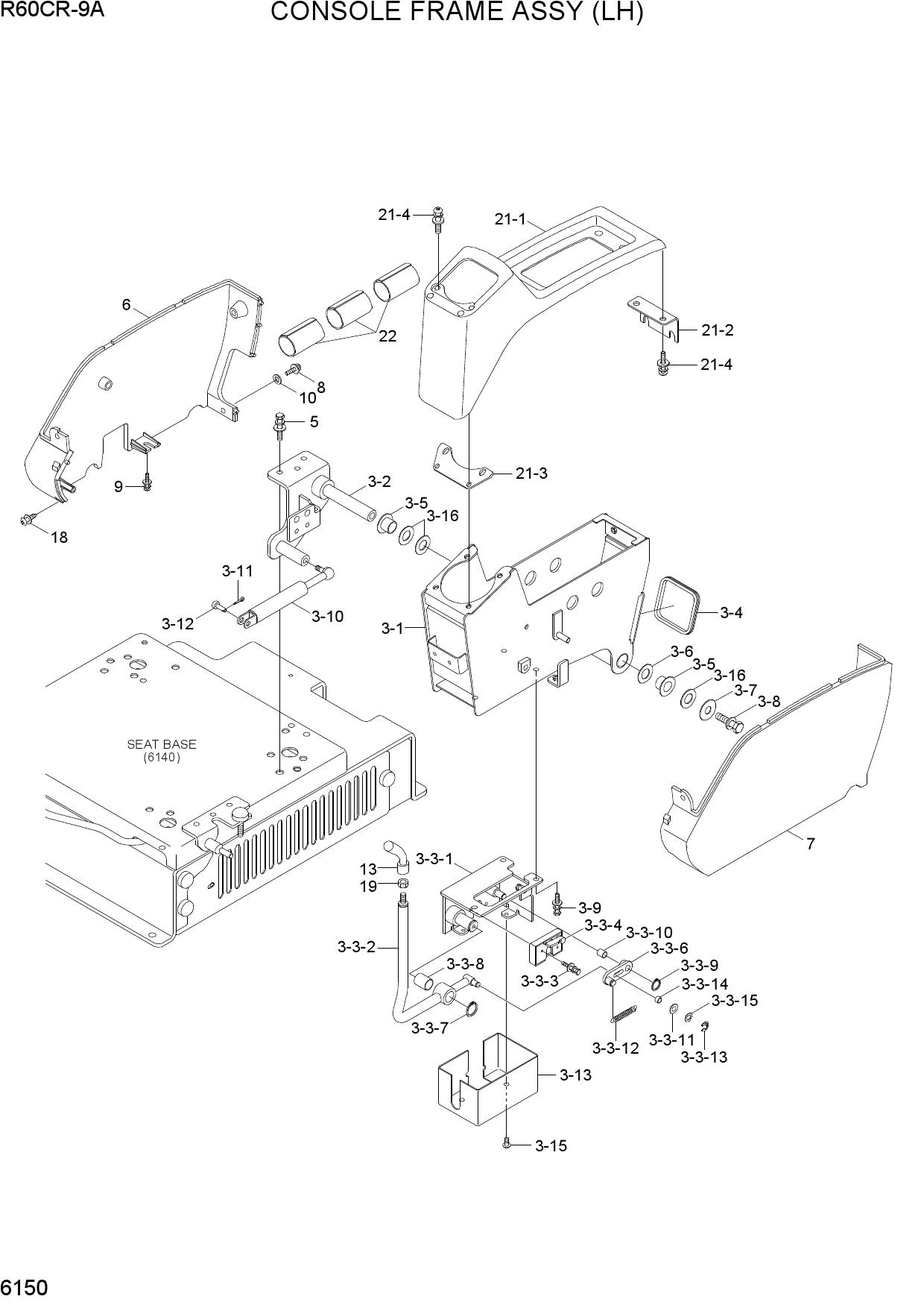 CONSOLE FRAME ASSY (LH)