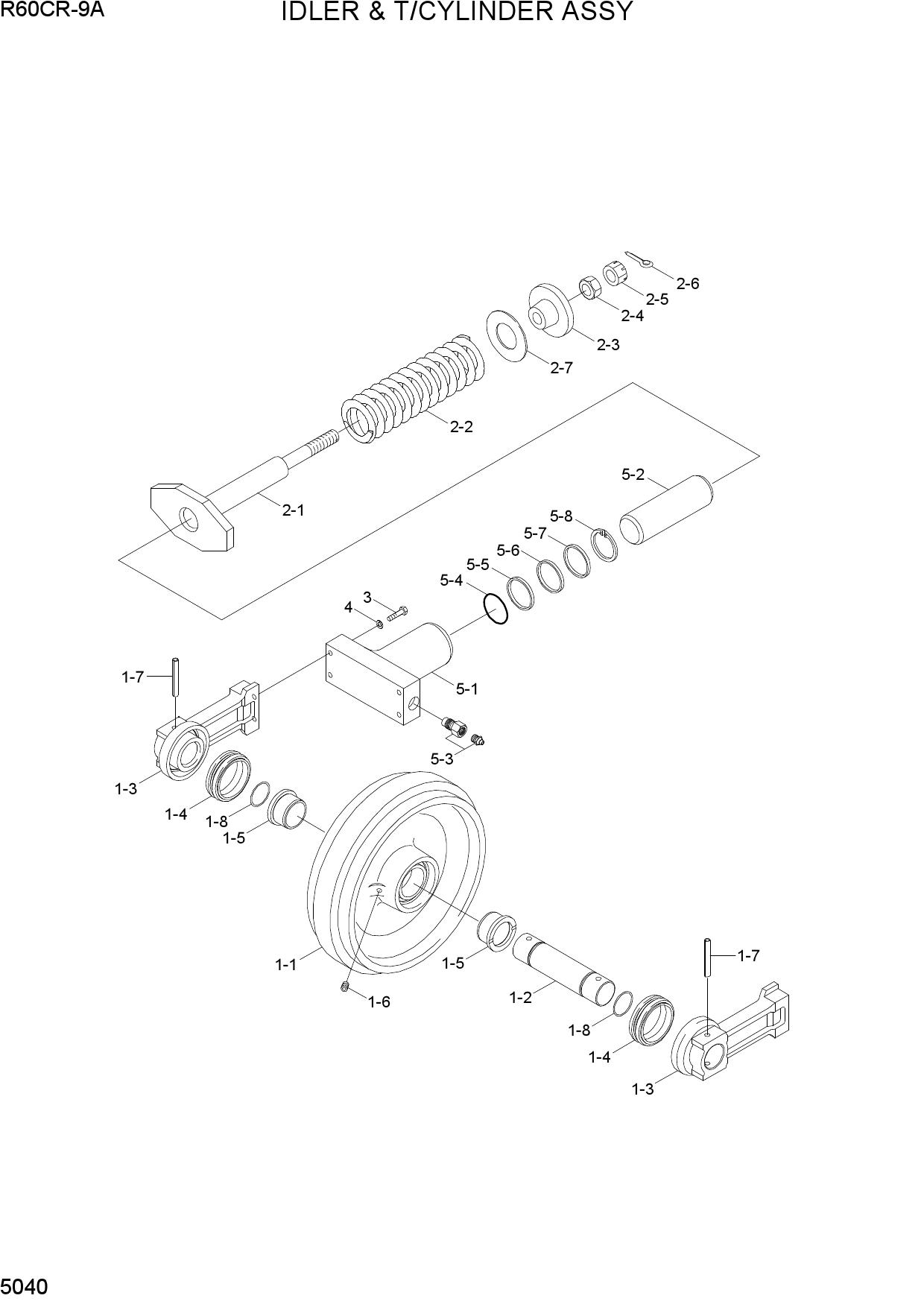 IDLER & T/CYLINDER ASSY