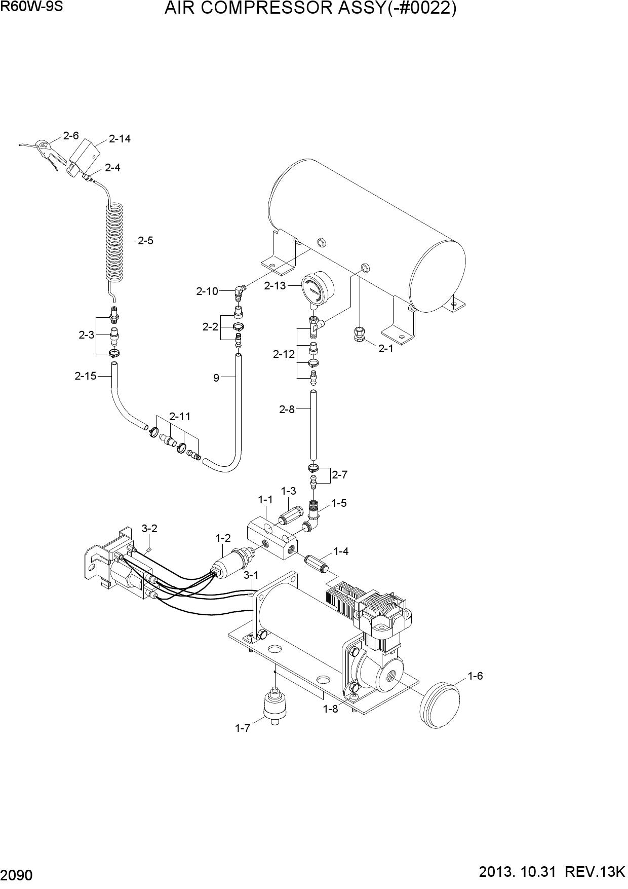 AIR COMPRESSOR ASSY(-#0022)