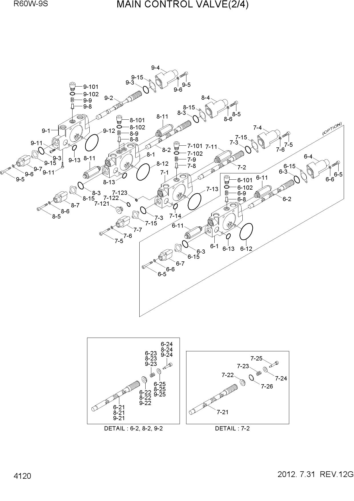 MAIN CONTROL VALVE(2/4)