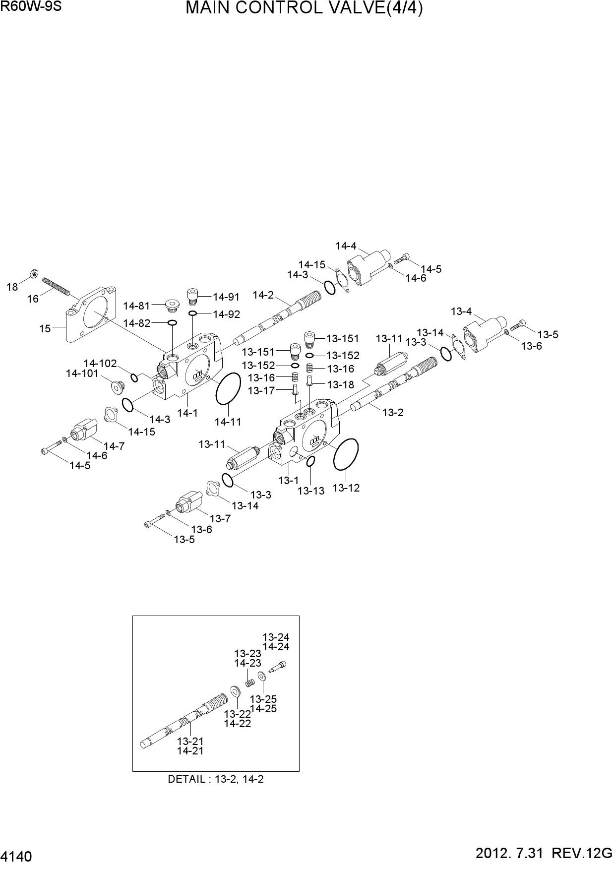 MAIN CONTROL VALVE(4/4)
