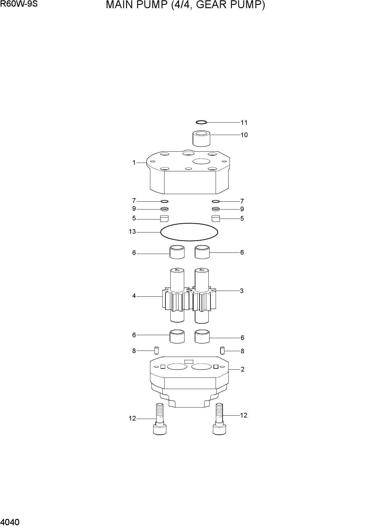 MAIN PUMP(4/4, GEAR PUMP)