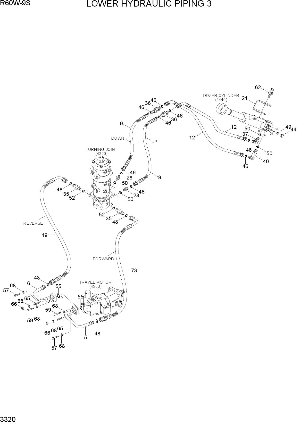 LOWER HYDRAULIC PIPING  3