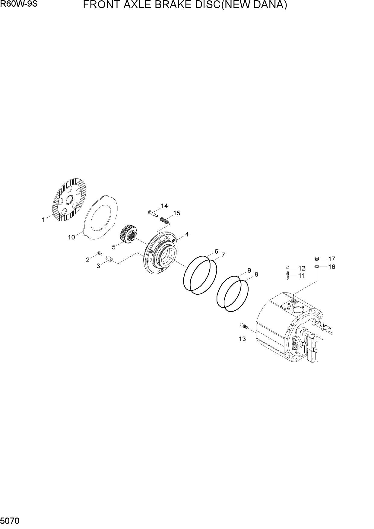 FRONT AXLE BRAKE DISC(NEW DANA)