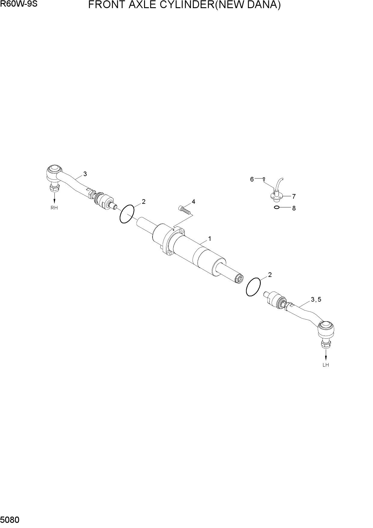 FRONT AXLE CYLINDER(NEW DANA)