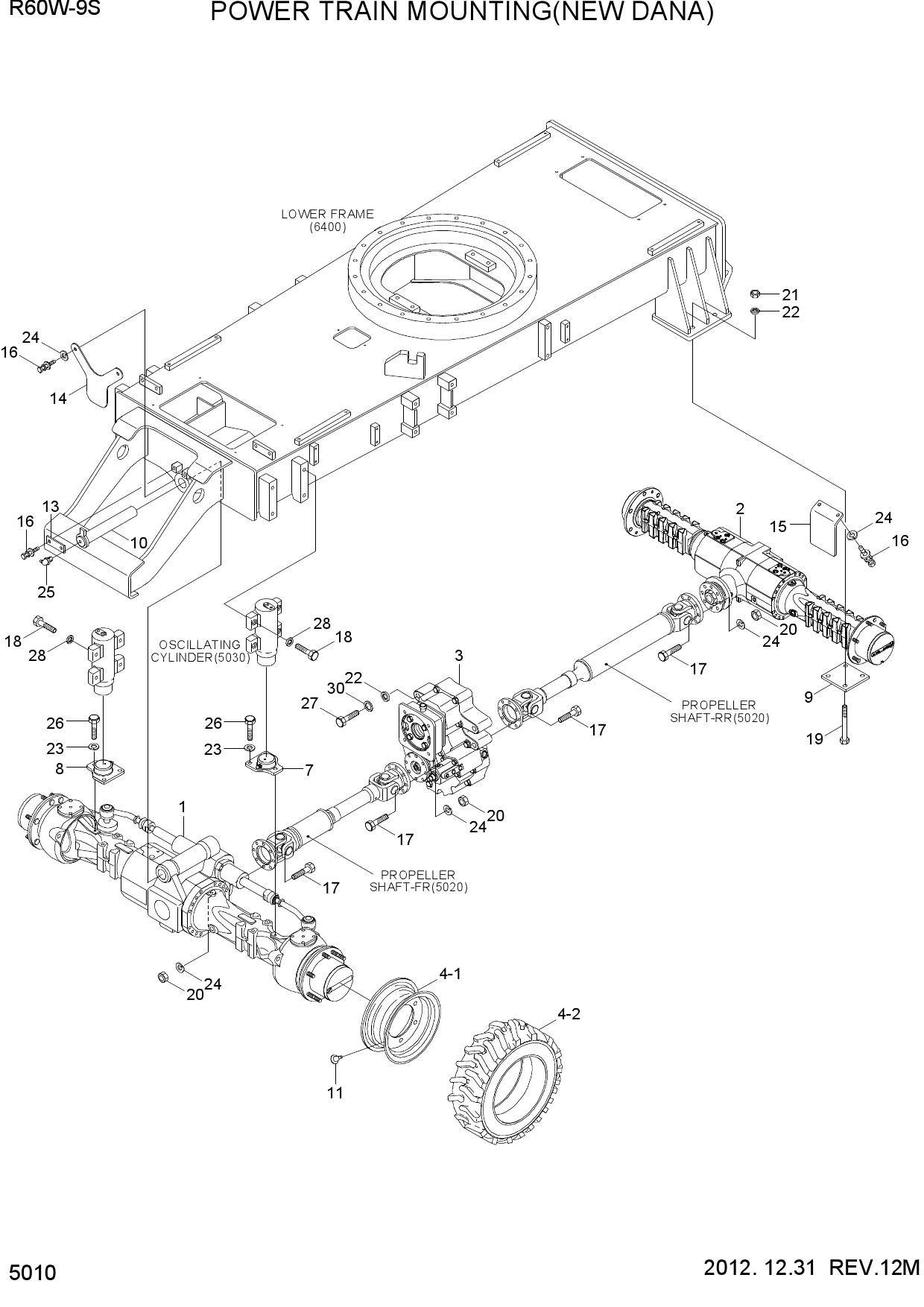 POWER TRAIN MOUNTING(NEW DANA)