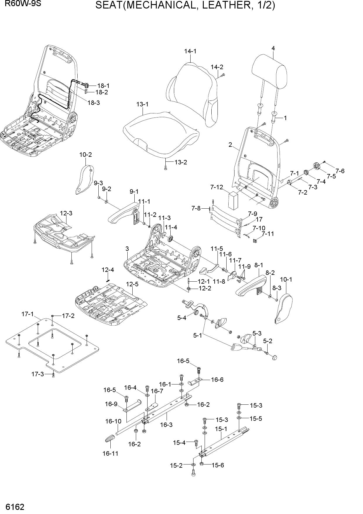 SEAT(MECHANICAL, LEATHER, 1/2)
