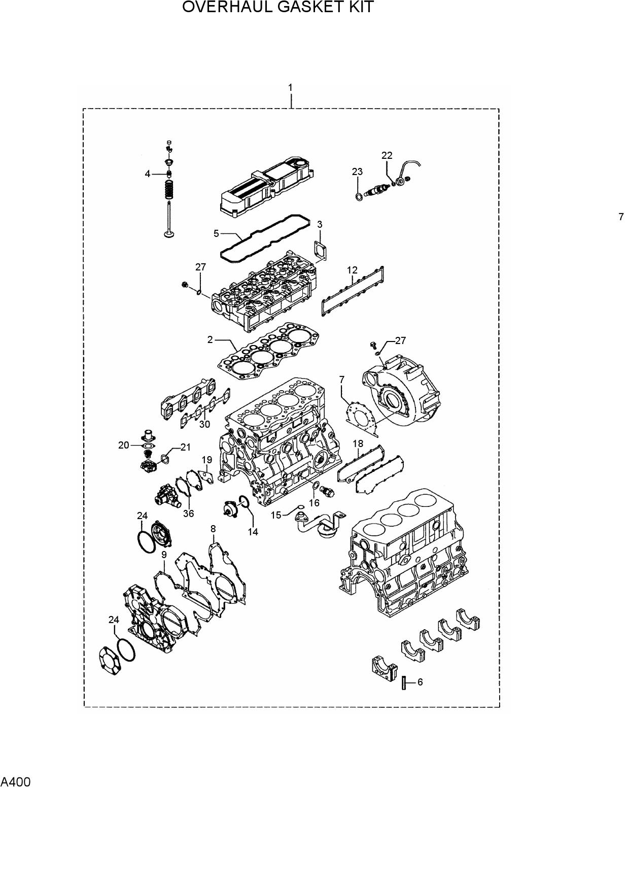 OVERHAUL GASKET KIT