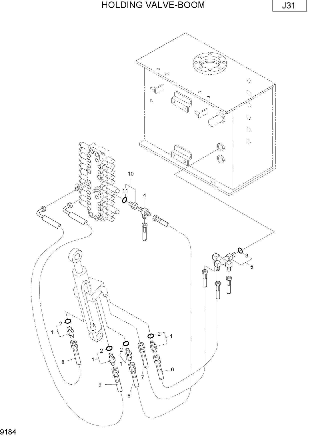 HOLDING VALVE-BOOM