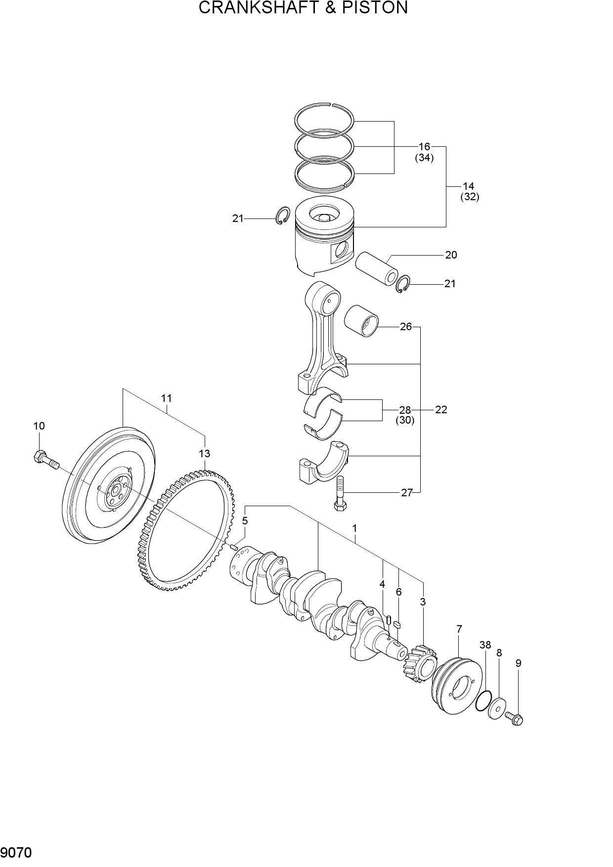CRANKSHAFT & PISTON