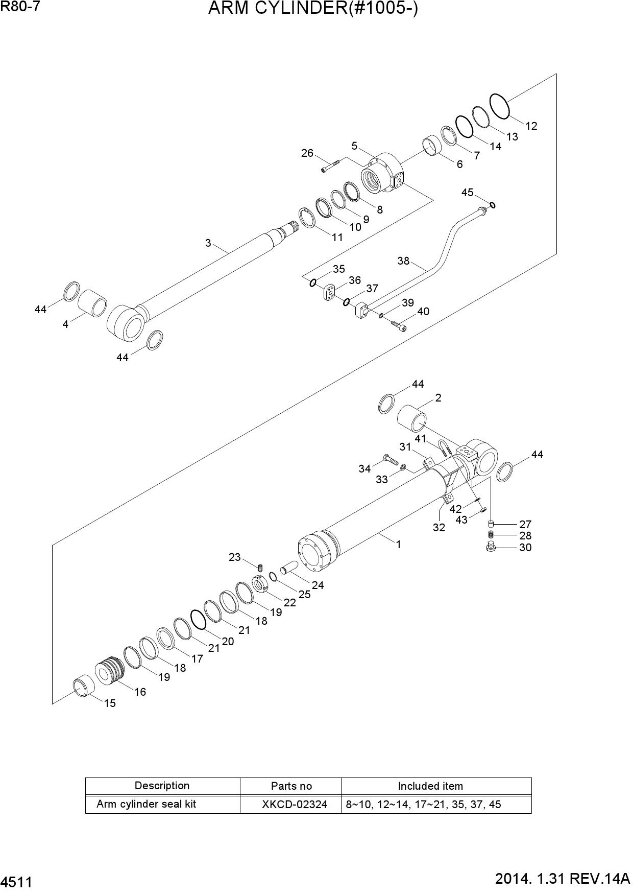 ARM CYLINDER(#1005-)